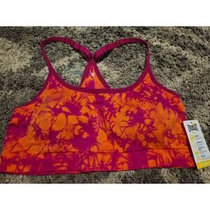 NEW WITH TAGS EVERLAST SPORT SIZE XL RED AND ORANGE SEAMLESS SPORTS BRA